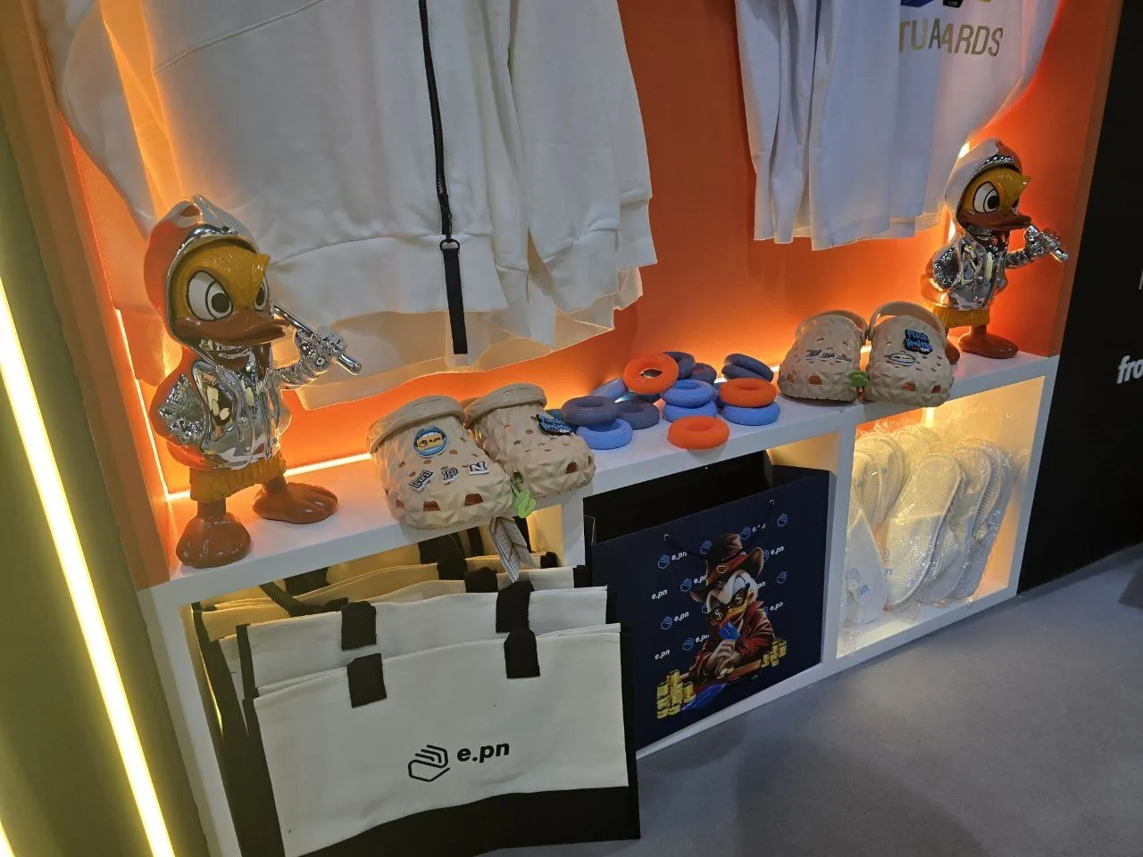 e.PN merch shop shelves