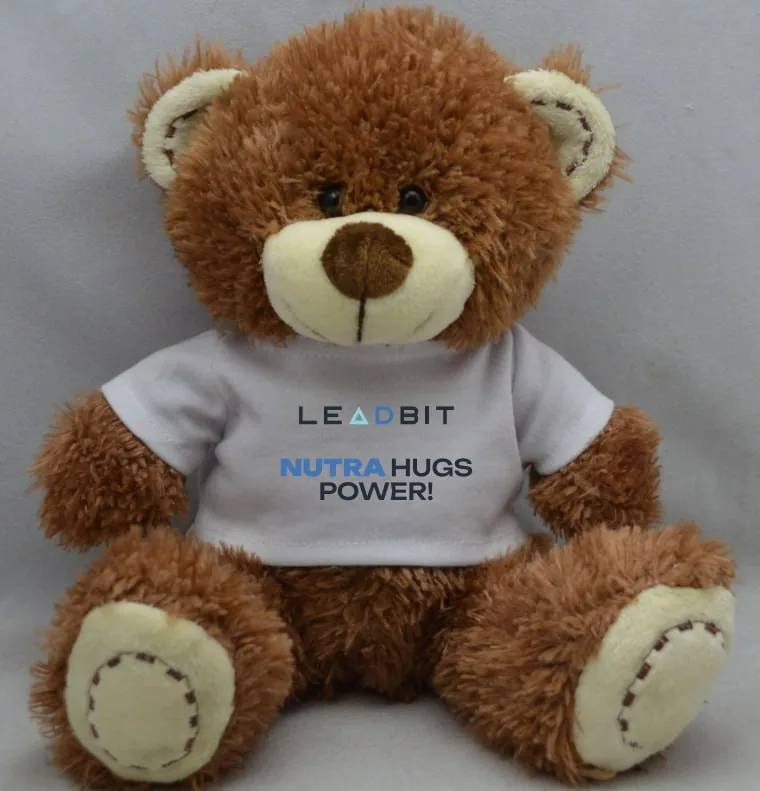 Leadbit branded teddy bear