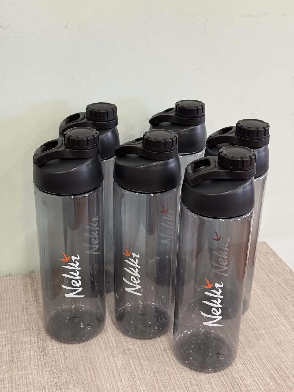 Nekki branded reusable water bottles