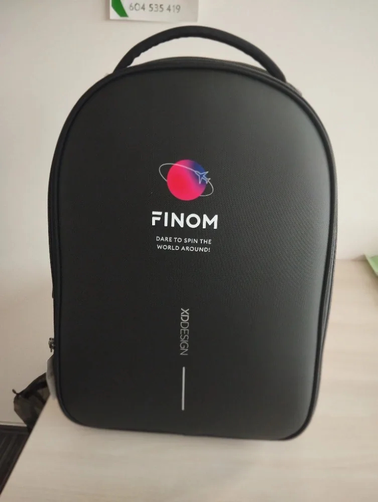 Anniversary backpacks for Finom employees