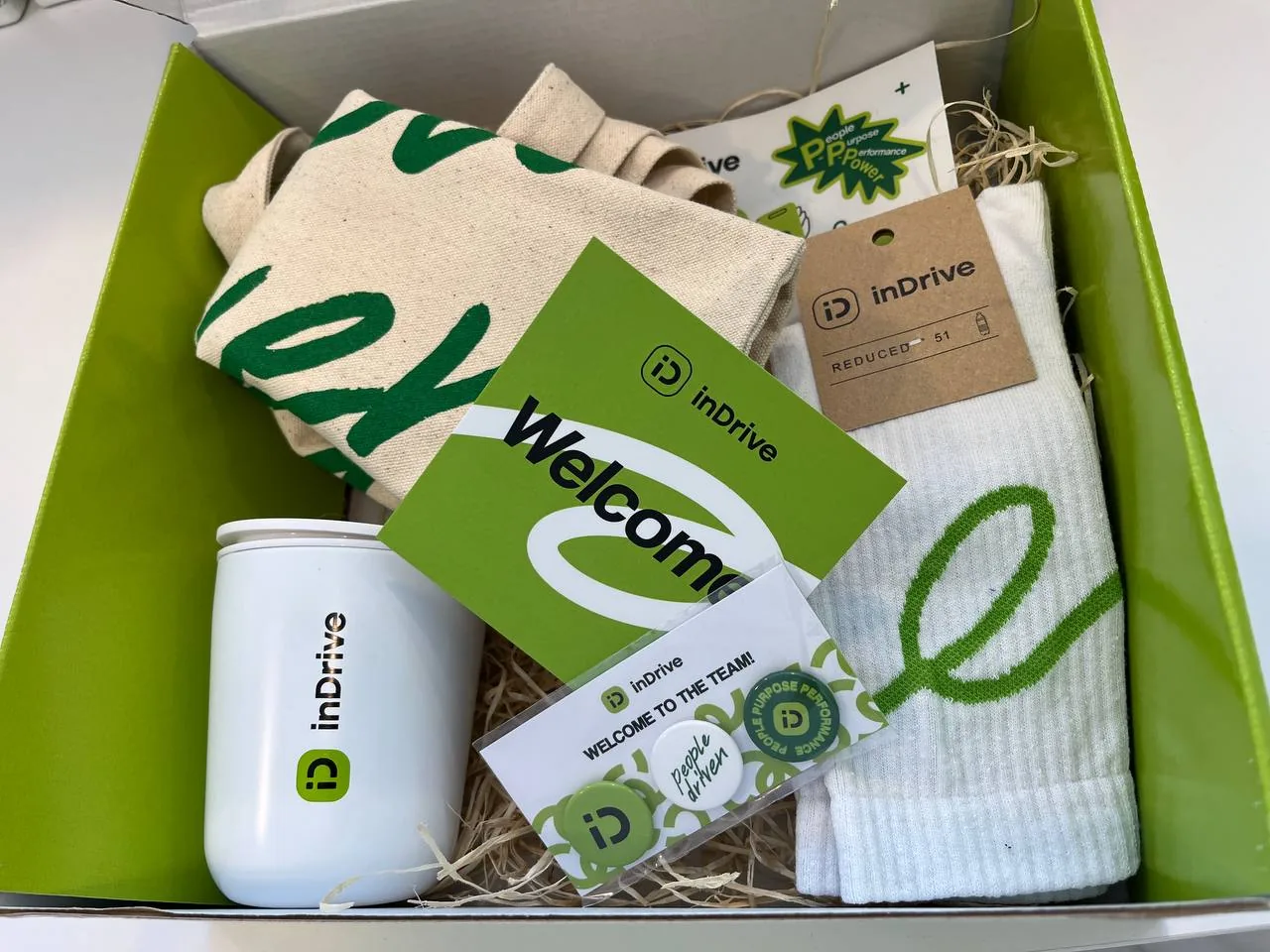 Updated employee welcome packs for inDrive